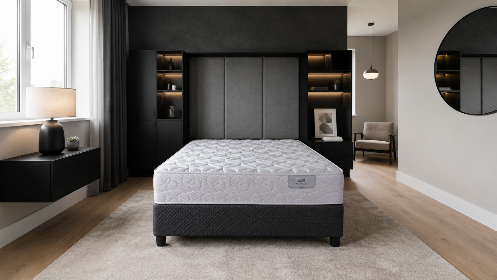 Lylax bed in a contemporary bedroom