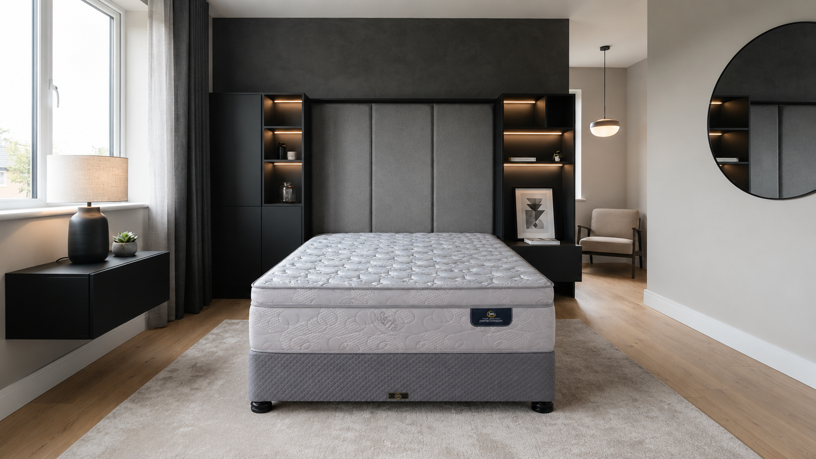 Serta Perfect Sleeper bed in a contemporary bedroom